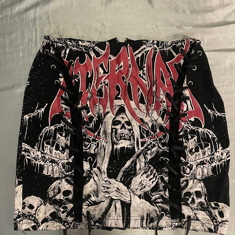 Widow Eternal print skirt